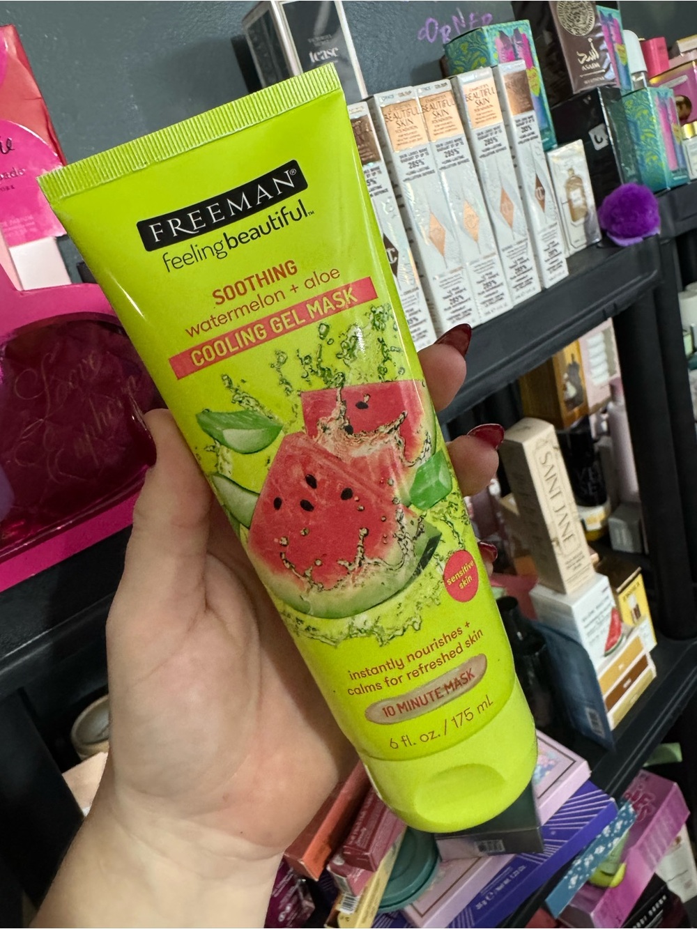 Hickey Freeman Lime Green Cooling Gel Mask Tube